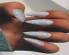 Long GlitterSliver Nails