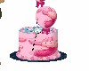 pink piglet cake