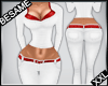 ~B~WHITE RED FIT ~XXL~