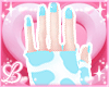 Cow! Gloves! Blue!!