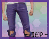 JEP~Purple Ripped Skinny