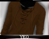|Y| Brown Lace Sweater