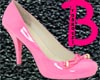 Pink shoe.