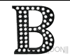 B Black Letters Lamps