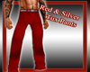 Red & silver tux pants