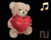 Valentines Teddy w/Radio