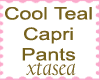 Cool Teal Capris