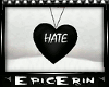 [E]*Heart HATE Necklace*