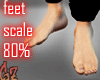 [G] feet Scale80%
