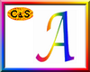 C&S Rainbow Letter A