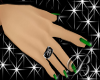 [B]emerald simple nails