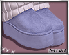 Snow boots w socks blue