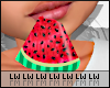 >Girl Watermelon Mouth