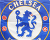 Chelsea FC flag.