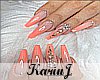 K| Peach Pearlz Nails Lg