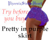 Pretty in purple skirt