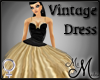 MM~ Retro Dress Gold