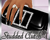 [M] Studded Clutch Black
