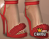 c. romantic red heels