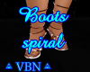 Boots spiral brown