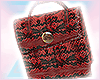 Red Snake Skin Micro Bag