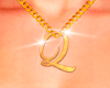 Necklace Letter Q Female