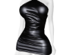 blk leather halter dress