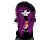Black pink hair