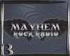 *B* Mayhem Floor Sign