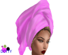 pink head towel