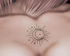 moon breasts tattoo