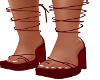 Frances Burgundy Sandals