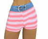 PINK STRIPED SHORTS
