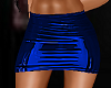 Blue Latex Skirt