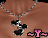 ~Y~Black Heart Necklace