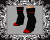 red shoes + black socks