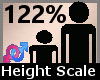 Scale Height 122% F A