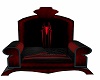 Red/black cuddle throne