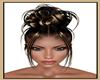 Bun Hairstyle Blond Mix