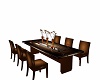 brown elegant table set