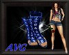  blue cristals boots !e!