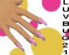 LB21 Diamond Pink Nails