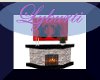 Marble Fireplace w/Pic 