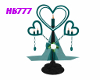 HB777 Heart Candle TB