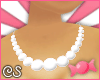 *CS* 17 Wht Neck Beads