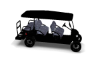 6 Seater LV Black