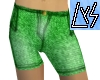 Green Denim Shorts