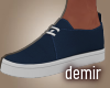 [D] Tied navy shoes