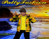 [PF]Yellow Plaid Hoodie