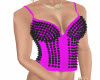 PINK N BLACK  SPIKE TOP